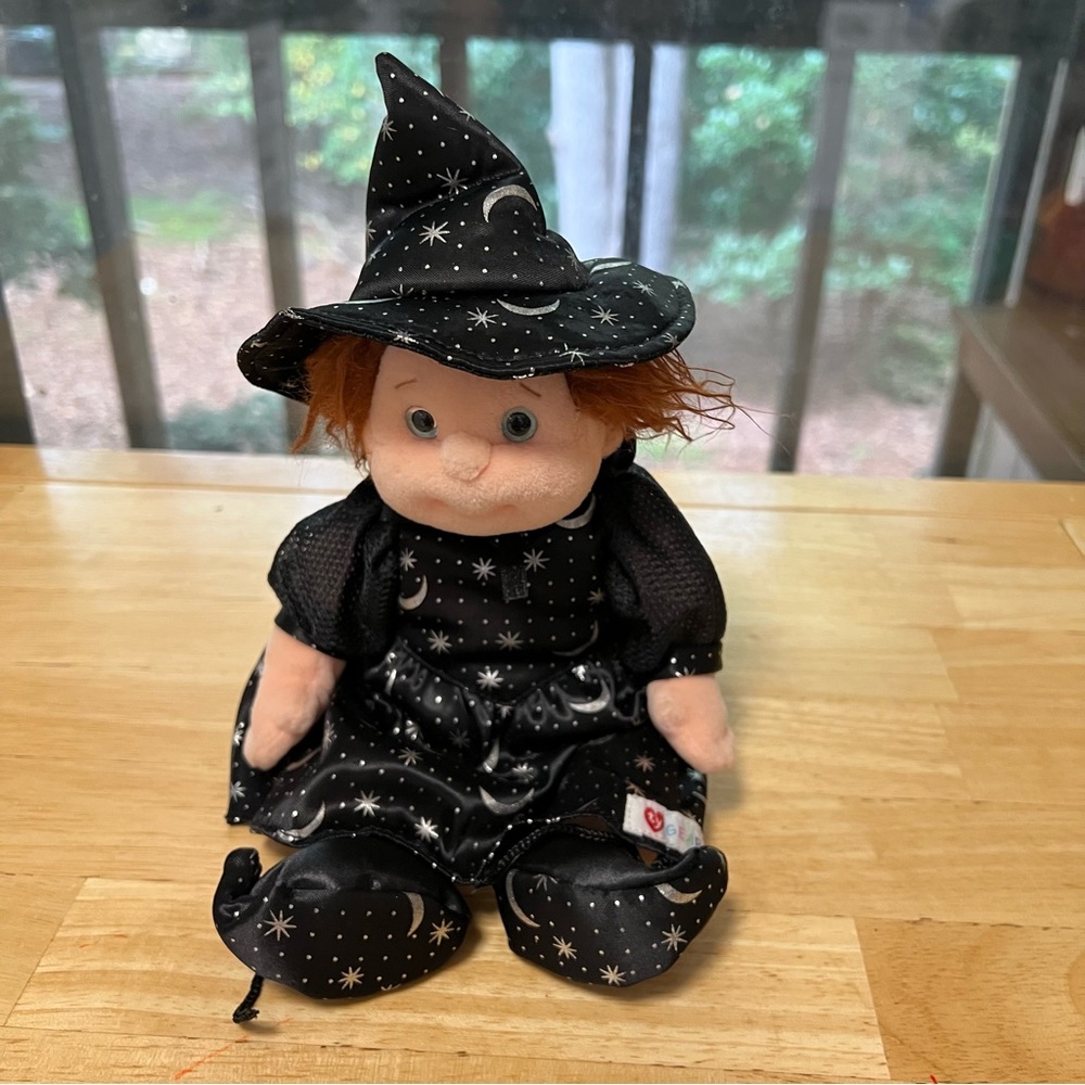 Ty Gear Ginger Witch Plush Starry Dress Magical Doll Halloween